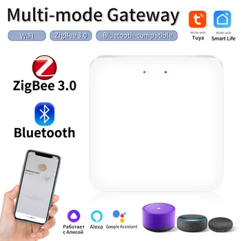 Tuya ZigBee 3.0 Multi-Mode Smart Gateway Hub Bluetooth Wifi Шлюз Smart Life APP Пульт Дистанционного Управления Работает С Alexa Google Home