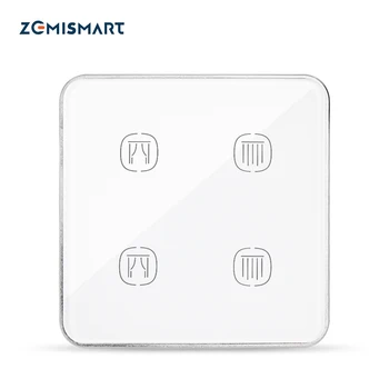 Tuya Zigbee 2 Канала Smart Curtain Switch Требуется Нейтральный режим Alexa Google Home Smartlife Control Интеллектуальный контроллер штор