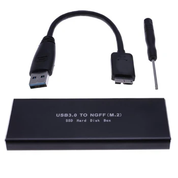 USB 3.0 Micro-Type B К M.2 NGFF SSD Box Адаптер Внешний Твердотельный Накопитель Корпус Диска Чехол Для 2230 2242 2260 2280