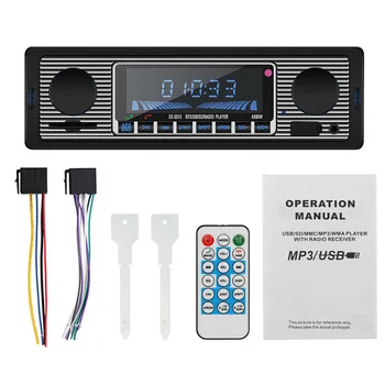USB AUX Классическое автомобильное радио Bluetooth стереоплеер FM MP3 Встроенное головное устройство с картой памяти