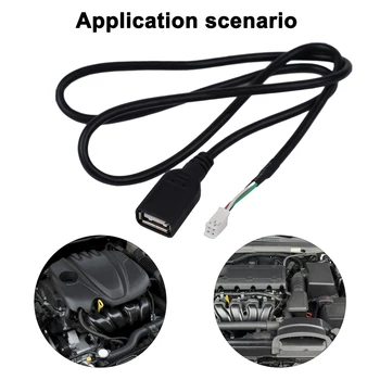 USB адаптер Удлинитель ABS для автомобильного радио стерео Практичная замена Полезная прочная высококачественная деталь