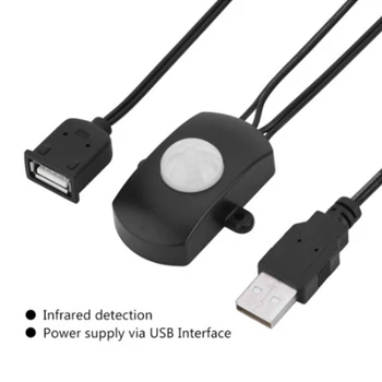USB светодиодные ленты с подсветкой, автоматическое движение тела, простота установки