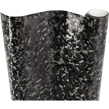 VViViD + Рулон кованого композитного карбонового винила (50 футов x 5 футов, черный)