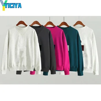 YICIYA hoodie - ЭТО толстовка бренда y2k 2023, французская мода, роскошный пуловер с капюшоном, толстовки, женский свитер, новая блузка, винтажная зима
