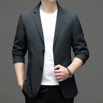 Z216 -2023 новый мужской костюм малого размера, корейская версия приталенного костюма, мужской молодежный пиджак большого размера, деловой тренд