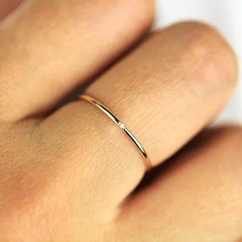 ZHOUYANG Изысканные кольца для женщин с микро-вставками из кубического циркония, Тонкое кольцо на палец, Модное ювелирное кольцо KCR101