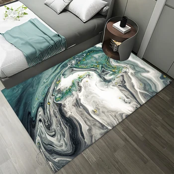 Абстрактный мраморный коврик для гостиной, украшения спальни, ковровая дорожка, противоскользящая дверь в ванную комнату  