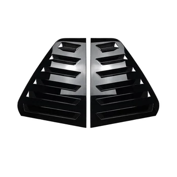 Автомобильные глянцевые черные наклейки на треугольные жалюзи на задние стекла для VW Golf 6 MK6 2008-2012 для стайлинга автомобилей