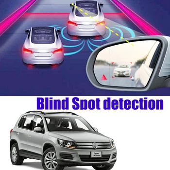 Автомобильный BSD BSA BSM для Volkswagen VW Tiguan 2007 ~ 2016 Предупреждение о слепой зоне Предупреждение о безопасности движения Обнаружение заднего радара зеркалом