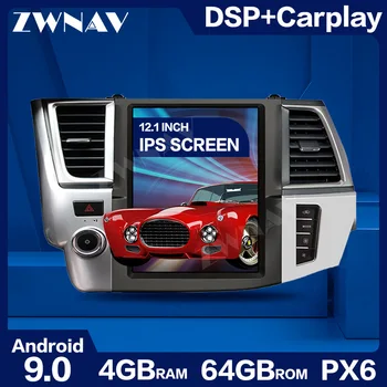 Автомобильный Мультимедийный плеер в стиле Tesa с большим Экраном Android 9,0 Для Toyota highlander 2014-2018 автомобильный GPS Аудио Радио стерео BT головное устройство