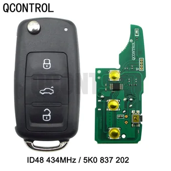 Автомобильный дистанционный ключ QCONTROL для 5K0837202/5FA010180-00 для Beetle/Caddy/Eos/Golf/Jetta/Polo/Scirocco/Tiguan/Touran/UP VW/Фольксваген