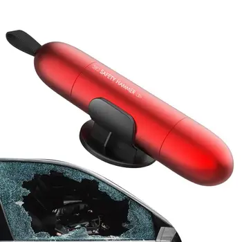 Автомобильный молоток безопасности резак для ремня безопасности защитный молоток Головка из вольфрамовой стали Механический принцип разбитого окна для кемпинга на открытом воздухе в автомобиле