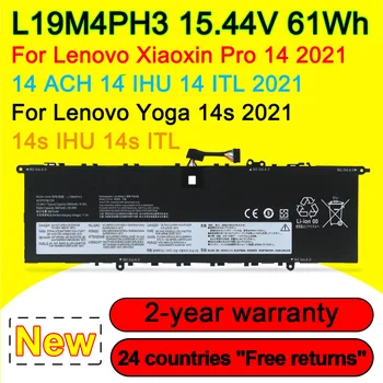 Аккумулятор для ноутбука Lenovo Xiaoxin Pro 14 ACH IHU ITL 2021 Yoga 14s 1HU 1TL L19C4PH3 L19D4PH3 L19M4PH3 5B10Z49518 15.44V 61Wh