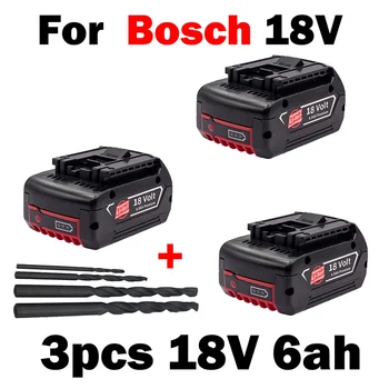 Аккумуляторная батарея Bosch FLOUREON для электроинструментов 18V 6000mAh Аккумуляторная батарея Bosch Boor BAT609 BAT618 3601H61S10 JSH180 Li-Ion