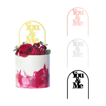 Акриловый топпер для свадебного торта You & Me Arch cake decoration, акриловый топпер для свадебного торта
