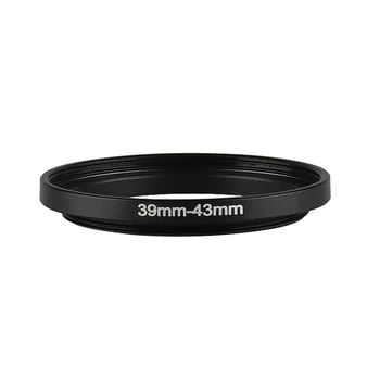 Алюминиевое Черное Повышающее Фильтрующее Кольцо 39 мм-43 мм 39-43 мм 39-43 Адаптер Фильтра для Объектива Canon Nikon Sony DSLR Camera Lens