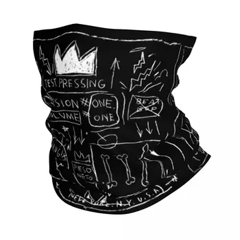 Бандана Basquiats в стиле поп-арт, зимняя грелка для шеи, мужская ветрозащитная повязка на лицо, шарф для пеших прогулок, гетра, повязка на голову