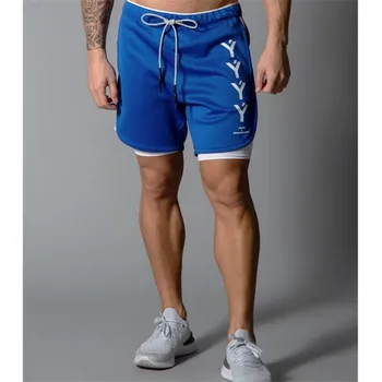 Бесплатная перевозка Новые Спортивные Повседневные шорты мужские дышащие брюки для фитнеса, скоростного бега