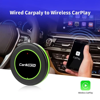 Беспроводной адаптер CarPlay для автомобилей CarPlay с заводской проводкой OEM Преобразует проводную связь в беспроводную Простая настройка Подключи и играй