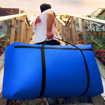 Большая вместительная дорожная сумка для переезда Без запаха из ткани Оксфорд, сплетенная из змеиной кожи 150Л 180Л, большая сумка для хранения, багажная сумка, холщовый мешок