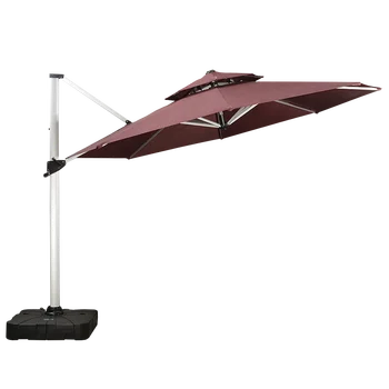 Большой открытый зонт 3 * 3 м, садовый зонтик, зонты для патио, алюминиевая рама с основанием.