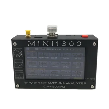 Векторный сетевой анализатор Mini1300 Антенный тестер Портативный радиочастотный мультиметр со стоячей волной RF 4,3 дюйма