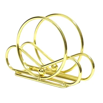 Вертикальный держатель для салфеток в скандинавском стиле, круглый Настольный диспенсер для салфеток для кухонных столешниц, обеденный стол, золотой