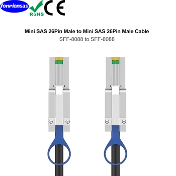 Внешний разъем Mini SAS HD 26pin SFF-8088 для подключения кабеля Mini SAS 26 SFF-8088