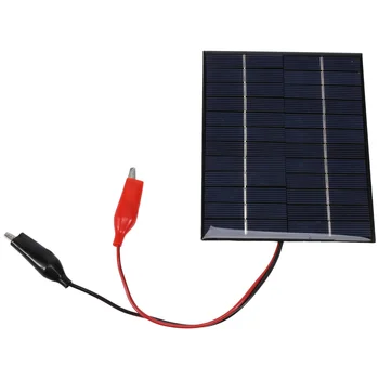 Водонепроницаемая солнечная панель 5 Вт 12 В, наружное зарядное устройство для солнечных элементов DIY, поликремниевые эпоксидные панели 136X110 мм для инструмента с аккумулятором 9-12 В