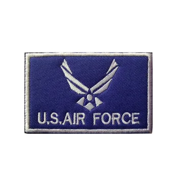Военный значок ВВС США, сумка с вышивкой, нашивки, Уличная сумка, Аксессуары для рюкзаков, Тканевые наклейки с крючками и петлями, аппликации для шляп