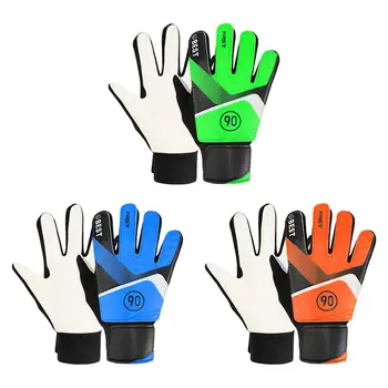Вратарские перчатки с защитой от столкновений пальцев High Performance Match Professional с сильным захватом, утолщенные для детской латексной ладони