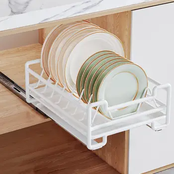 Выдвижной Шкаф-Органайзер Кухонная Стойка для слива посуды Универсальный Выдвижной Шкаф-Органайзер Кухонные Кастрюли Шкаф Полка для посуды