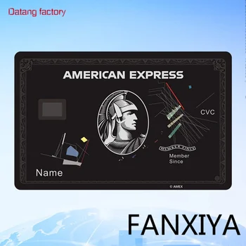 Высококачественные магнитные дебетовые карты предоплаты NFC RFID с пользовательской печатью Металлическая карта со слотом для чипа с поддержкой 4442 чипов с печатью persona