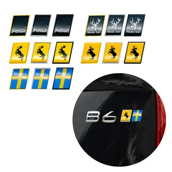 Высококачественный Автомобильный Декор 3D Металлический Лось Тестовый Олень R Дизайн Эмблемы Шведский Флаг Значок AWD Для Volvo S60 S70 V40 V60 V90 XC40 XC60