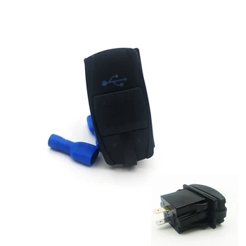 Выход 5 В 3.1 A Автомобильное зарядное устройство для телефона с двумя USB-устройствами Синий светодиодный индикатор Источник питания Водонепроницаемый