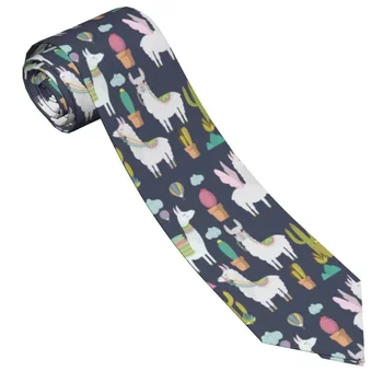 Галстуки из альпаки Унисекс Полиэстер 8 см Милый галстук с мультяшными животными для мужчин Шелковый узкий для повседневной носки Офисный