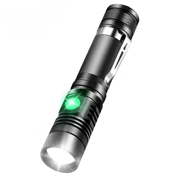 Горячий сверхяркий светодиодный фонарик со светодиодными шариками T6, водонепроницаемый фонарик с возможностью масштабирования, 4 режима освещения, Многофункциональная зарядка через USB