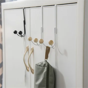 Двойные крючки-вешалки Над дверью, свободные отверстия для подвешивания шляп, сумок, галстука, шарфа, крючка для ключей, вешалки для одежды, пальто, полки для полотенец.