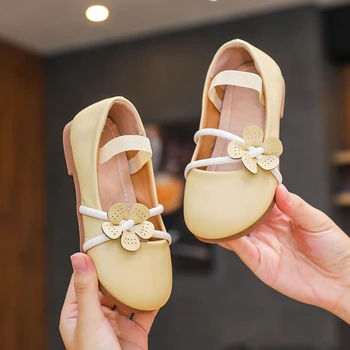Детская обувь для девочек Повседневная обувь Детская обувь принцессы с цветами Обувь для вечеринок Кроссовки для танцев Весна Осень Обувь для маленьких девочек