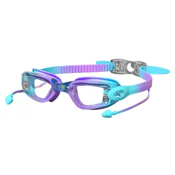 Детские очки для плавания, очки для плавания с защитой от тумана, Удобный ремешок, 100 Защита от ультрафиолета, Четкое зрение, Не протекает, Молодежные очки для плавания