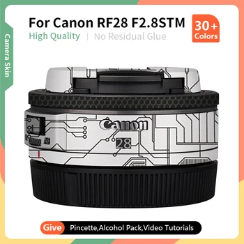 Для Canon 28mm Skin RF 28mm F/2.8 STM Кожа Объектива Против Царапин Защитная Наклейка Серебристого Цвета Больше цветов