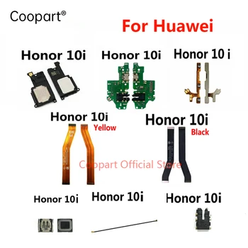 Для Huawei Honor 10i Музыкальный громкоговоритель, док-станция для наушников, разъем для зарядки, кнопки регулировки громкости, гибкий сигнал, гибкая материнская плата, аудиофлекс.