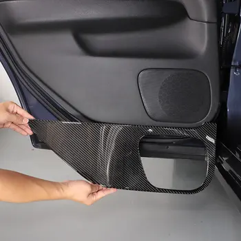 Для Infiniti G25 G27 G37 2007-2013 Наклейка для отделки задней двери автомобиля из мягкого углеродного волокна с защитой от ударов, автомобильные аксессуары