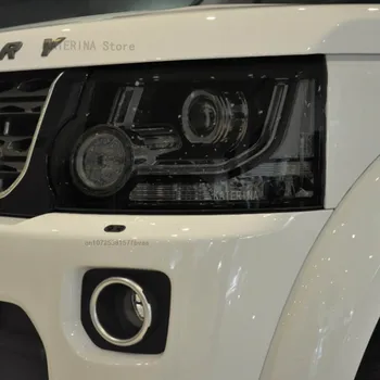 Для Land Rover Discovery 4 LR4 2009-2016 Защитная пленка для автомобильных фар Восстановление винила Прозрачная Черная наклейка из ТПУ