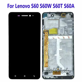 Для Lenovo S60 S60W S60T S60A ЖК-дисплей С Сенсорным Экраном Дигитайзер В сборе Для Lenovo S60 Dual SIM S60-t S60-a ЖК-экран