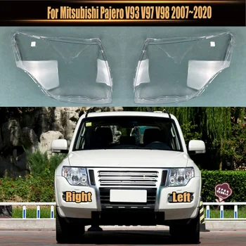 Для Mitsubishi Pajero V93 V97 V98 2007 ~ 2020 Корпус фары Прозрачный абажур, крышка лампы фары, Запасные части для автомобилей