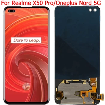 Для Realme X50 Pro RMX2075 ЖК-дисплей Сенсорный Экран С Рамкой 6,44 