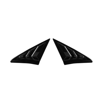 Жалюзи На Задние Боковые Стекла Треугольные Оконные Жалюзи для Хэтчбека Honda Civic 2016-2021 - Ярко-черный
