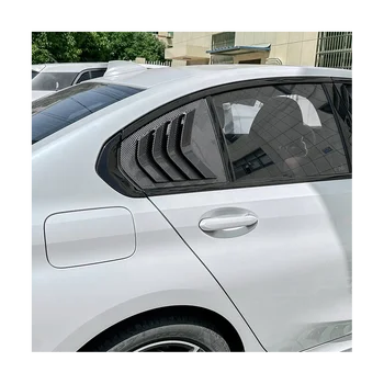Жалюзи на заднее стекло автомобиля, треугольная наклейка на шторку, Аксессуары для отделки BMW 3 серии G28 G20 (Carbon)
