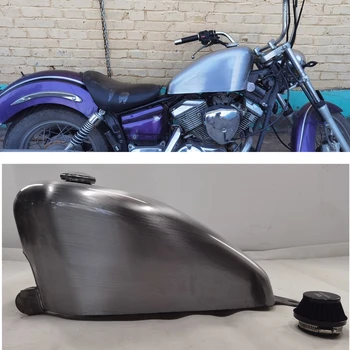 Железный бензобак для мотоцикла объемом 12 л, коробка для багажа YAMAHA DRAGSTAR 250